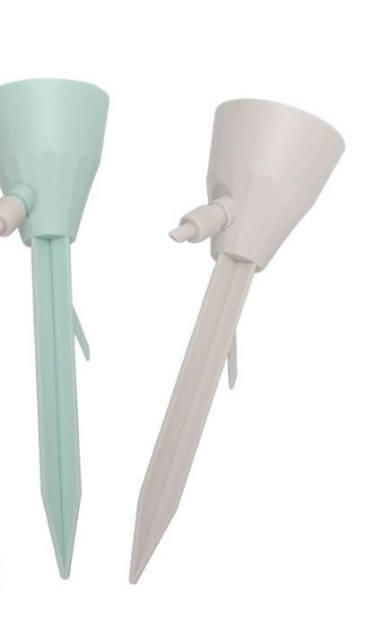 2 PCS Automatic Self-Watering Plant Spikes Adjustable Drip Irrigation System for Indoor Outdoor Garden Pots Holiday Care Green and White