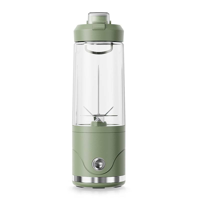 Green Portable Automatic Rechargeable Blender Wireless Juicer Mini Ice Crusher for Smoothies & Shakes