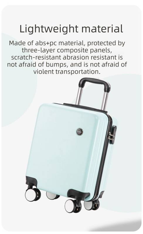 Yellow 16 Inch Lightweight Carry-on Luggage for heights under 1.6m - Underseat & Overhead Cabin Hardside Suitcase with Cup Holder & Phone Stand