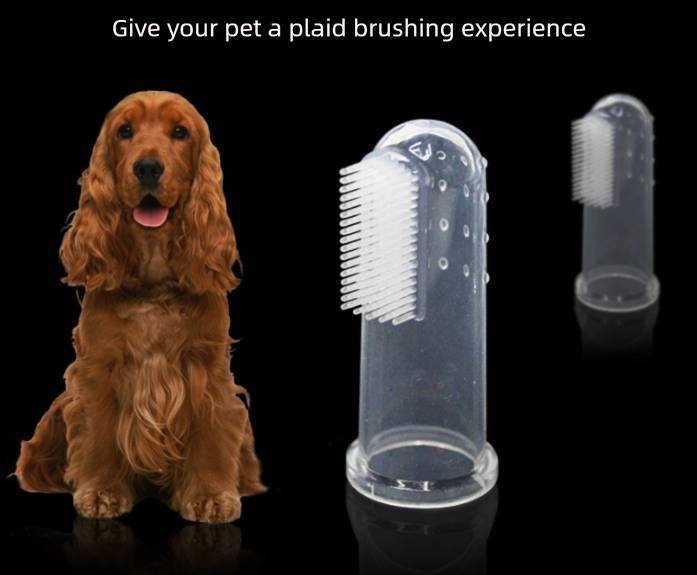 3 PCS Soft Silicone Pet Finger Toothbrush - Gentle Dental Care & Gum Massager for Dogs & Cats - Breath Freshener Cleaning Kit (Blue, Pink, Clear)