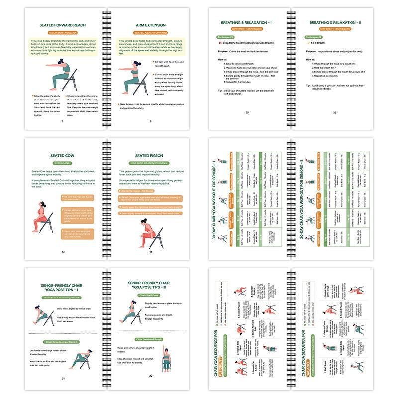 (Edition-D)Chair Yoga for Weight Loss Guide for Seniors - Portable & Easy-to-Follow Wellness Workout for Gentlely Fat Burning & Muscle Toning