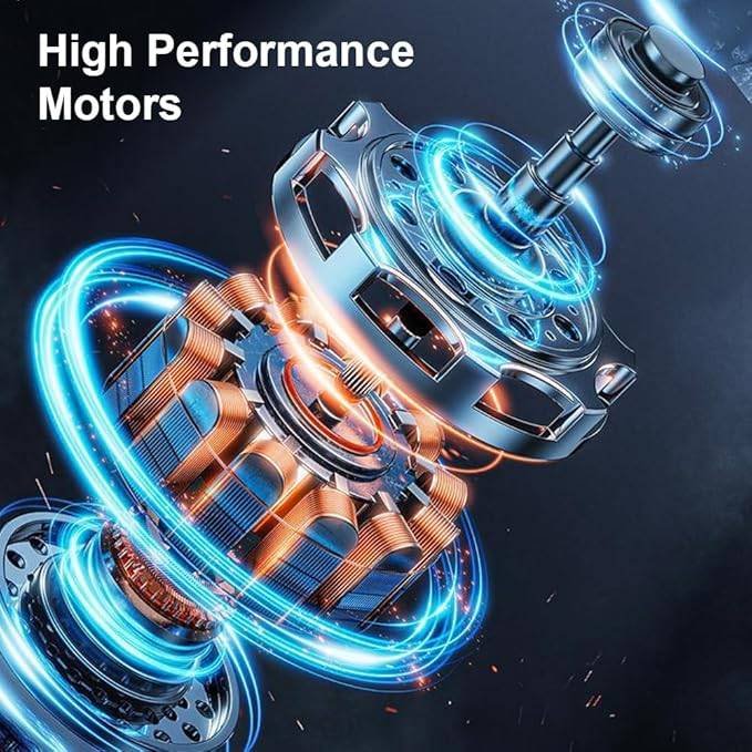 White Wireless Electric Cleaning Brush – Rechargeable, 3-Speed, IPX7 Waterproof with 5 Replaceable Brush Heads for Kitchen, Dishes & Deep Cleaning