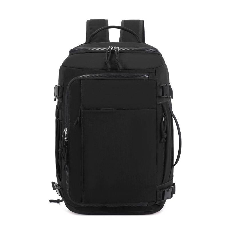 Black Stylish & Spacious Backpack – Lightweight, Expandable Travel & Daily Use Rucksack (31×20×43cm)