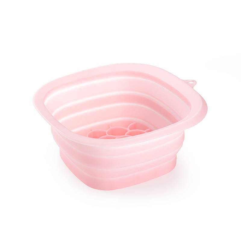 Pink Collapsible Silicone Face Ice Basin | Portable Cold Therapy and Beauty Tool | Multi-Use Facial Spa