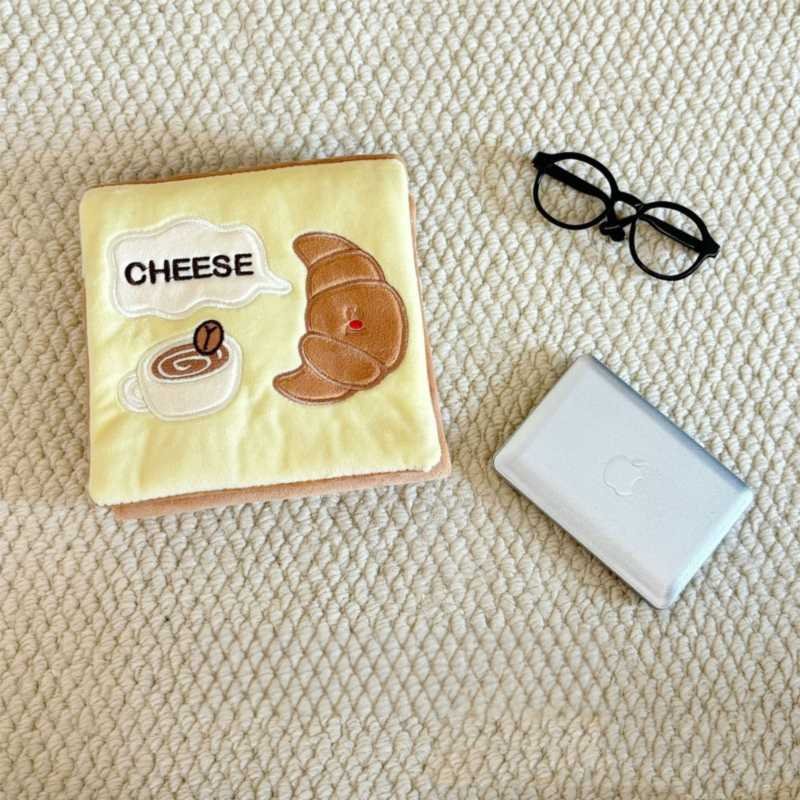 Soft Plush Interactive Sniffing Wallet with Hidden Treat Pockets (Style 4) - Squeaky Enrichment & Boredom Buster for Dog