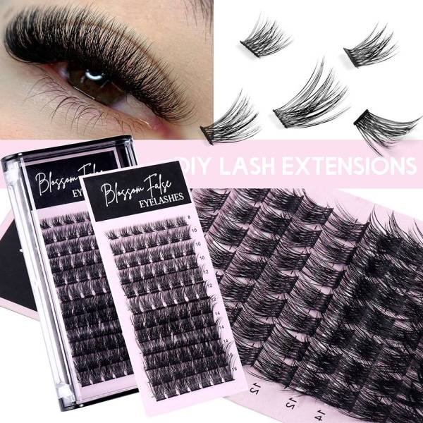 DIY Eyelash Extension Individual Cluster False Eyelashes