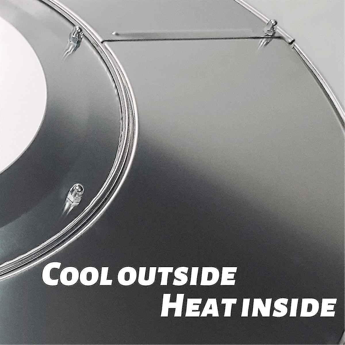 Patio Heater Reflector Plate, 3-Hole Mount, Top Dome Replacement Part Compatible with UU Series Patio Heaters