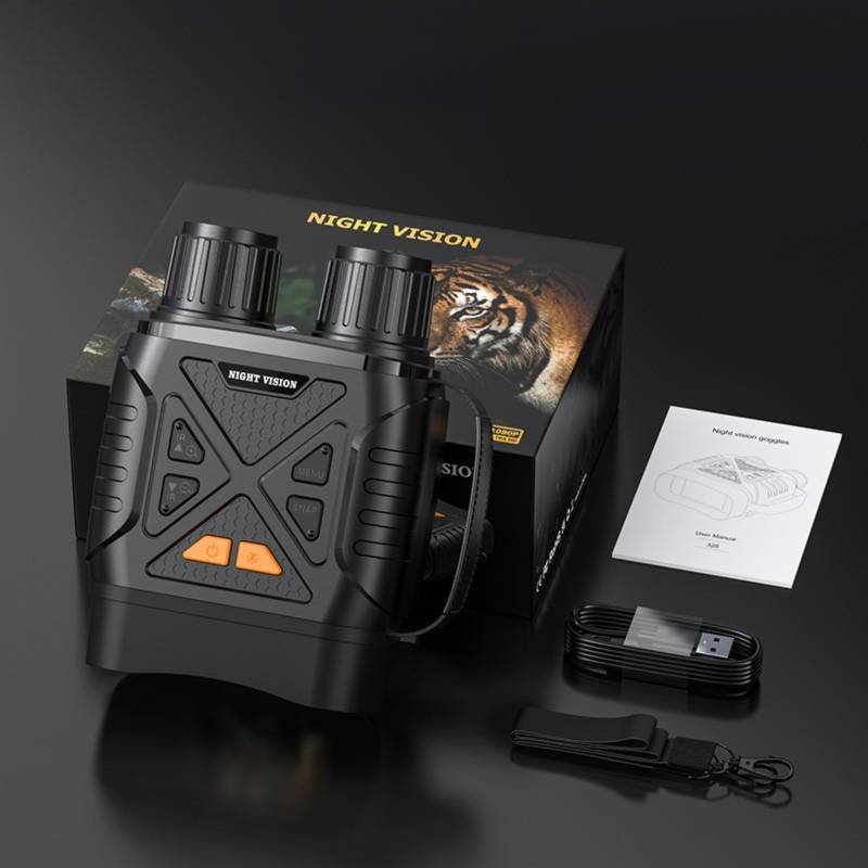 High-Definition Digital Infrared Night Vision Binoculars - 1080P Photo/Video Capture, 10X Digital Zoom for Outdoor Wildlife Observation & Security