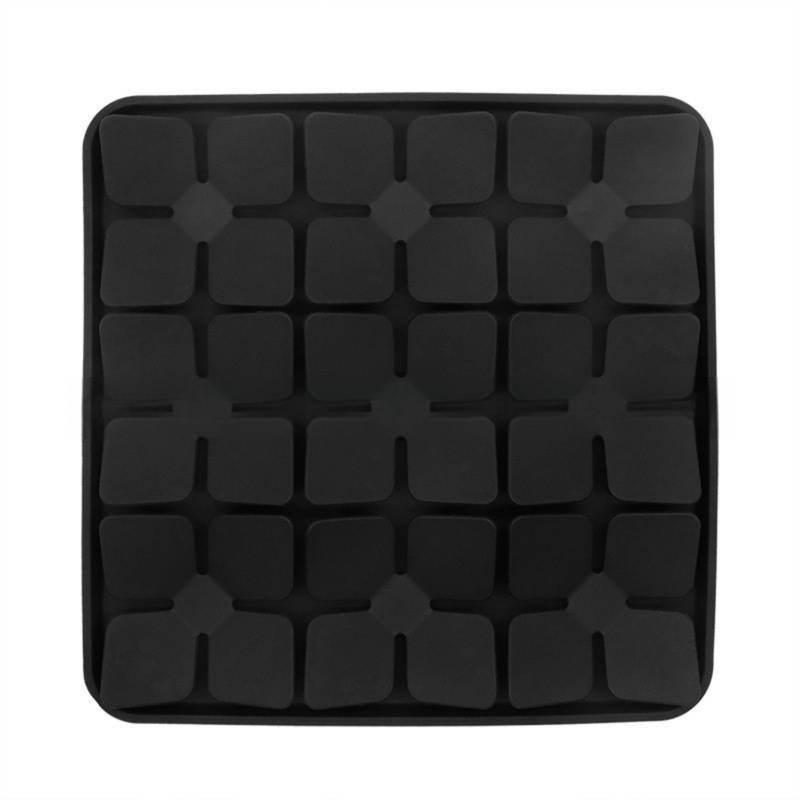 Black Food-Grade Silicone Pet Lick Mat for Perfect Distraction - 3D Textured Slow Feeder & Dental-Cleanner with Powerful Suction