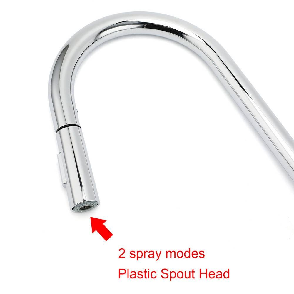 WELS Chrome 2 Modes Spray Pull Out Kitchen Swivel Faucet Sink Tap Laundry Mixer