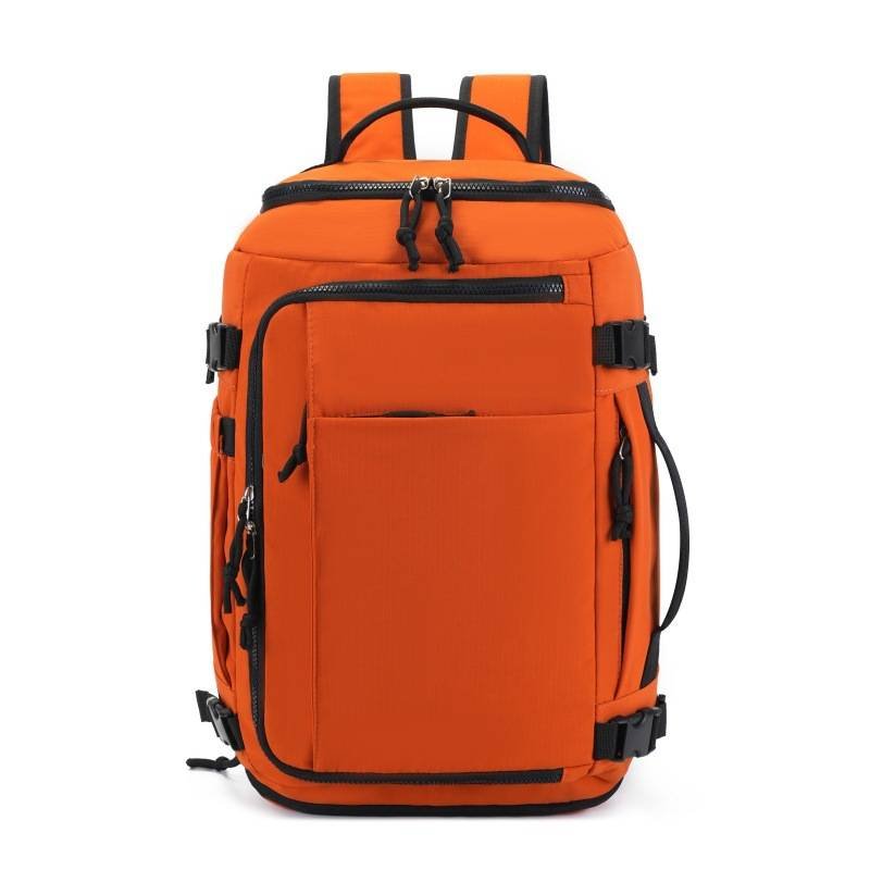 Orange Stylish & Spacious Backpack – Lightweight, Expandable Travel & Daily Use Rucksack (31×20×43cm)
