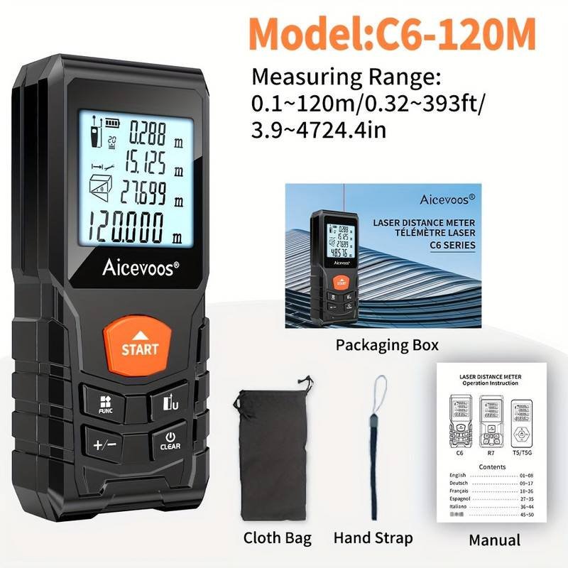 Laser Distance Meter with 120M Electronic Tool