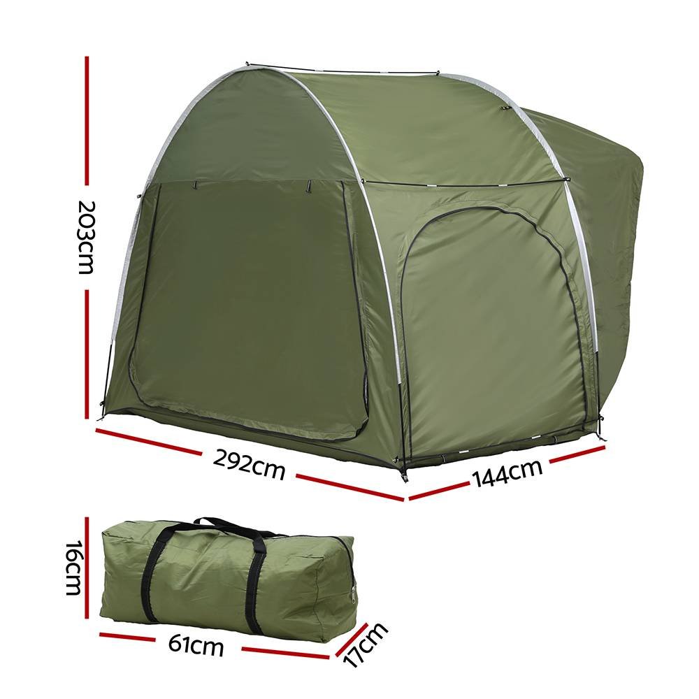 Weisshorn Camping Tent Car SUV Rear Hatchback Tents Canopy Portable Outdoor Family green
