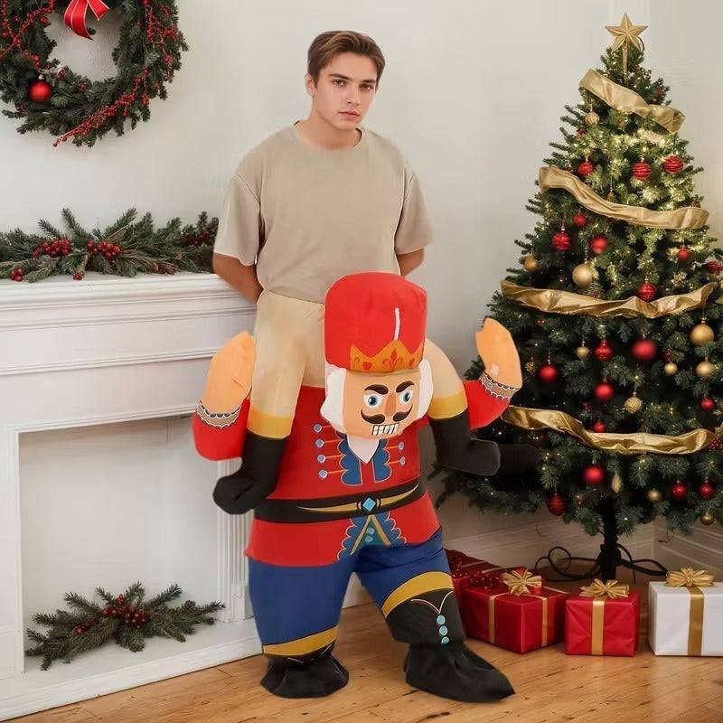 Nutcracker Soldier Inflatable Ride-On Costume