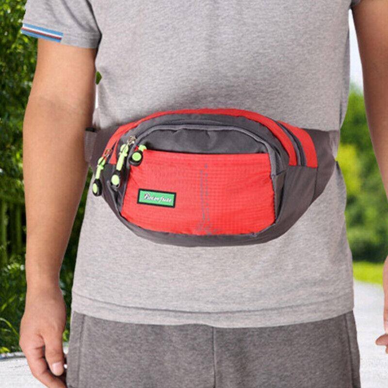 Fanny Pack Zip Pouch Hiking Climbing Sport Bum Waist Bag - Purple