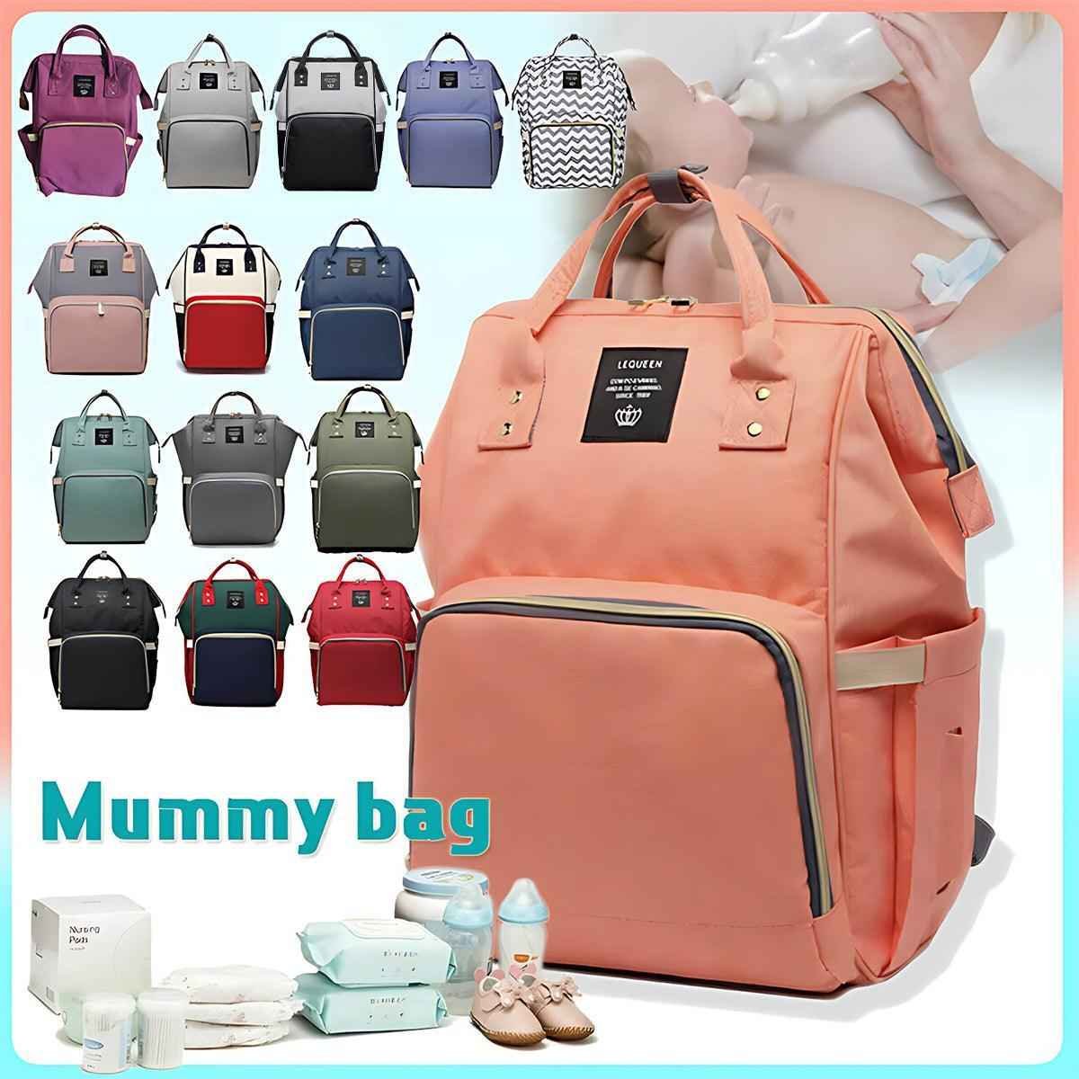 Luxury Multifunctional Diaper Nappy Backpack Maternity Mummy Changing Bag - Navy