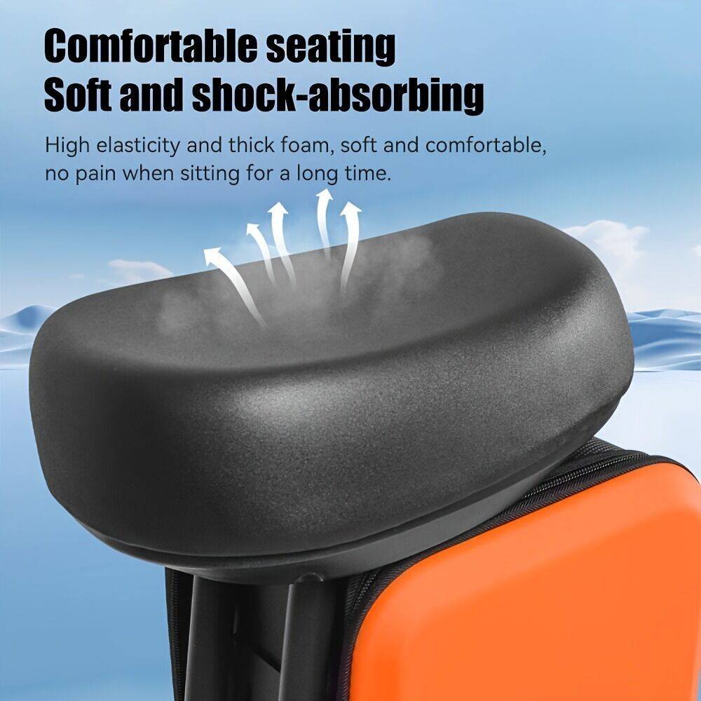 Electric Scooter Upgraded Alloy Luggage Rack! Detachable Storage Box + Ergonomic Seat.
