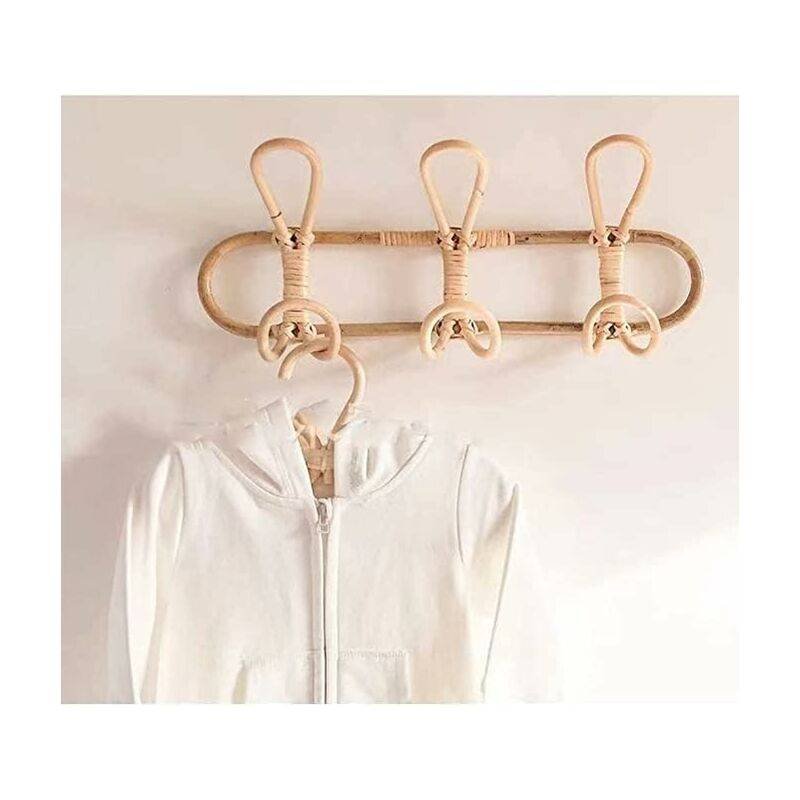 Rattan Wall Hooks Wall Coat Rack Wall Hook For Kids Clothes Hats And Clothing