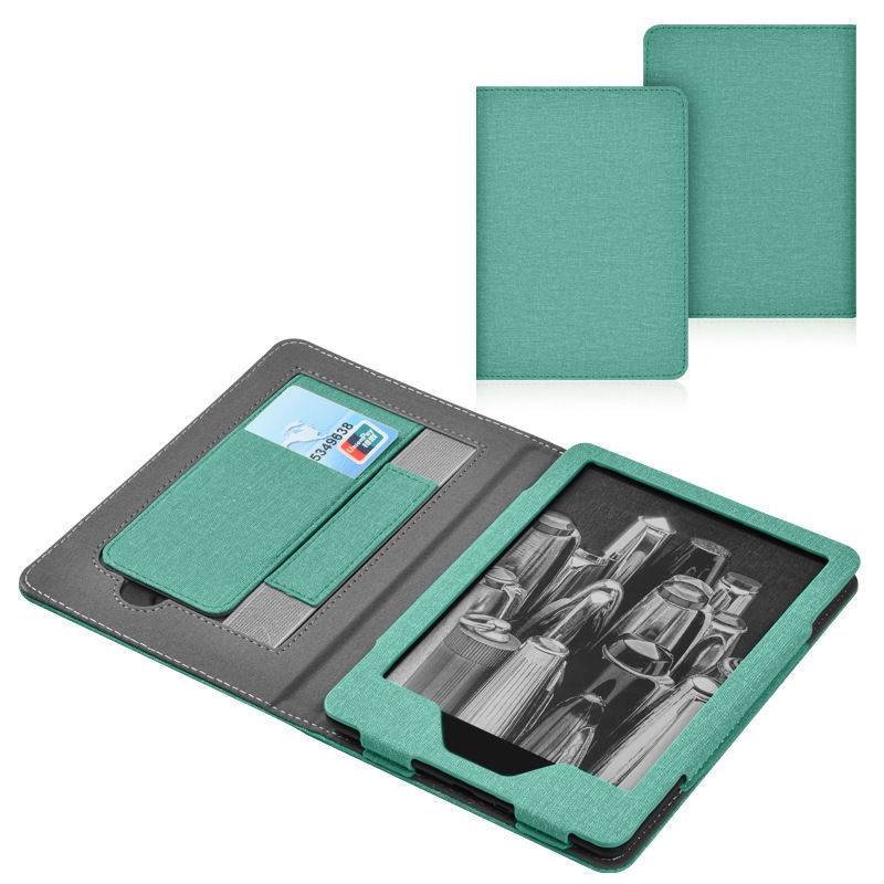 Lainergie Case for Kindle Paperwhite 7"/6.8" (12th/11th Gen, 2024/2021) , Slim PU Shell Cover with Stand, Hand Strap, Auto-Wake/Sleep Feature Not for TCL, Green