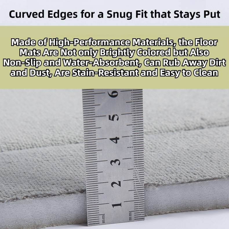 Khaki Ultra-Absorbent Non-Slip Thickened Bath Mat(1.8x40x120CM) - Luxurious Durable Soft Floor Rug with Rubber Backing, Hand & Machine Washable Doormat for Bathroom & Entry