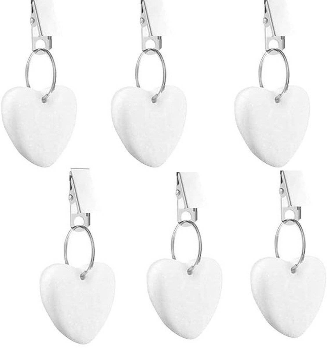 Table Weights - 6 pieces - Tablecloth Weights Heavy - Marble - Tablecloth Weights - White