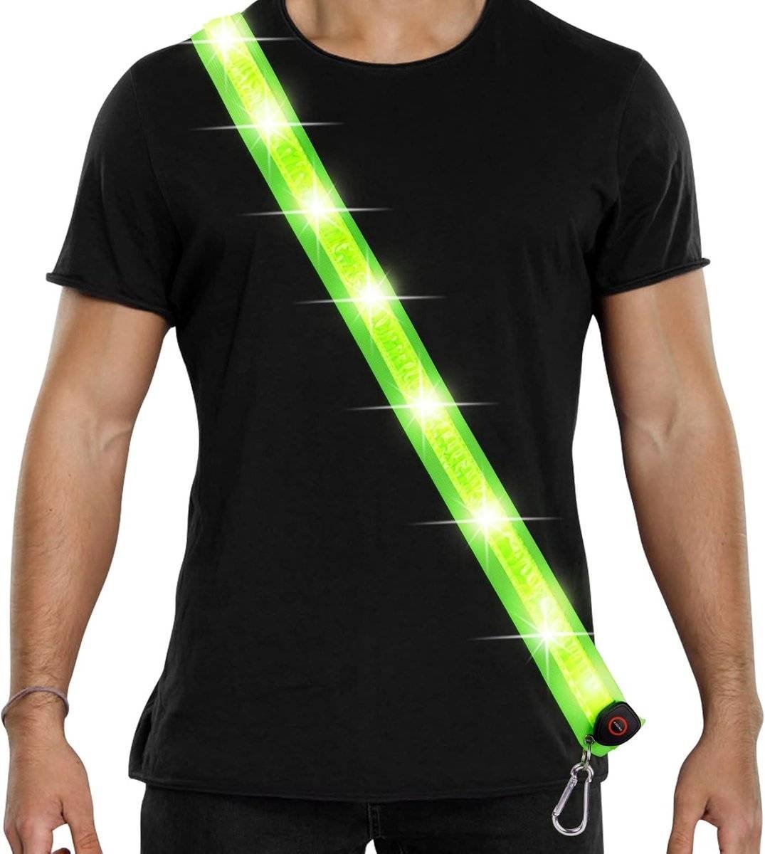 Running light - Chest light - Sports running light - Chest walking light - USB rechargeable - Running vest