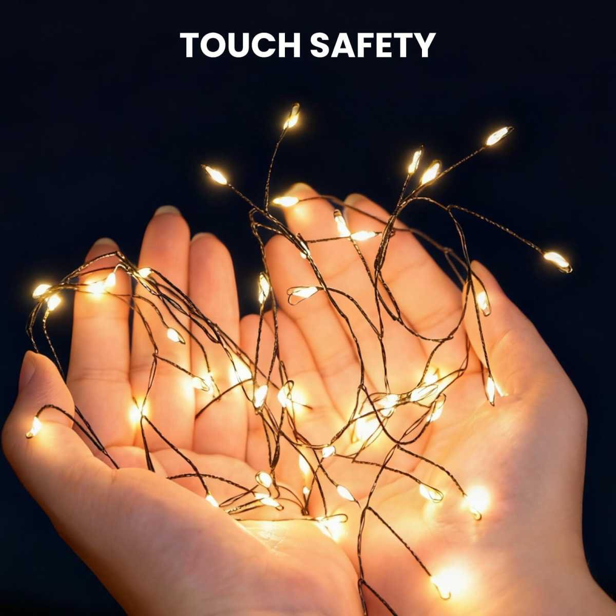 900 LED Warm White USB Fairy String Lights with Remote, 30m Black Wire, IP44 Waterproof 8-Mode Twinkle Lights with Timer for Christmas Bedroom Wreath Decor