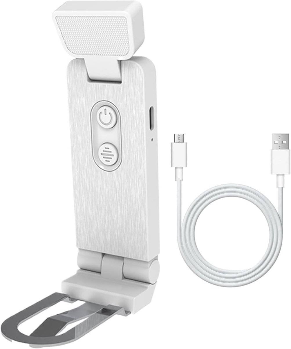 Reading Lamp - Book Lamp with Clip - 6 Lighting Levels - Bedtime Use - Adjustable Intensity - Reading Lamps - USB-C Rechargeable - With