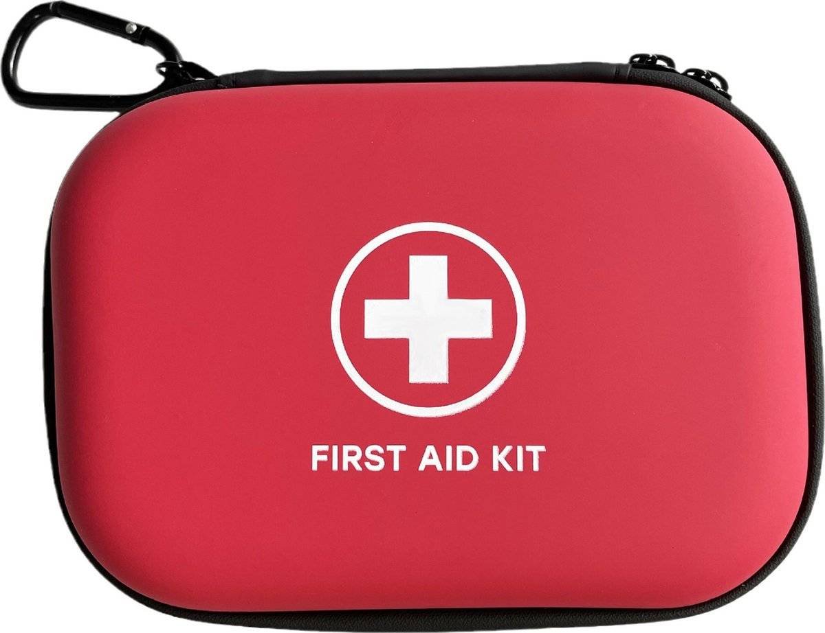 First aid kit - First aid kit - Survival kit outdoor emergency kit - First aid kit sports - First aid sports bag - Red - First aid kit - First aid drum - PU - red - 17.6*12*5.5cm