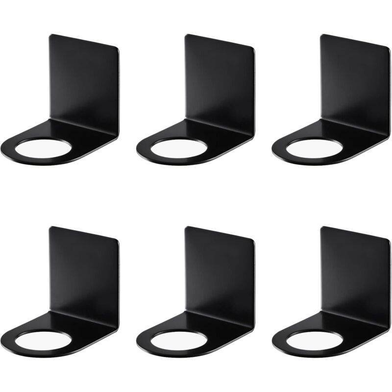 6 pcs Wall Mounted Hand Pump Holder, 27/3.3Mm Dispenser Holder Soap Dispenser Hook Wall Mount Stainless Steel Shampoo