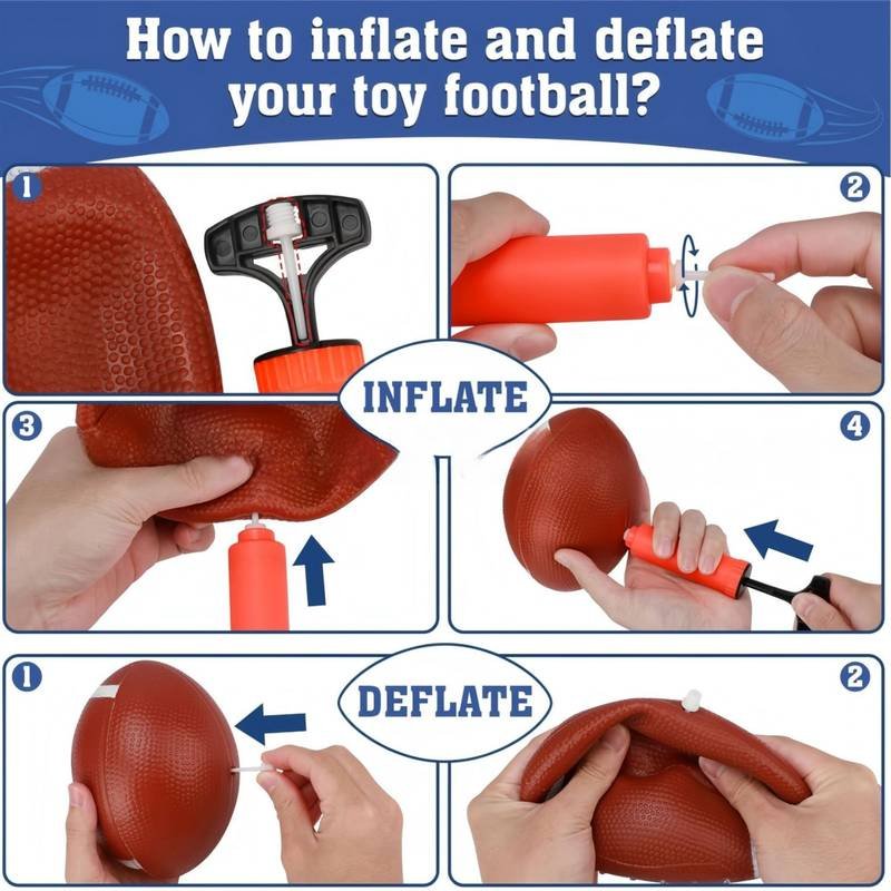 Outdoor/Indoor Portable Rugby Toss Game Set - Football Target Frame &  Rugby Toss Activity Toy, Durable & Easy Assembly Sports Equipment