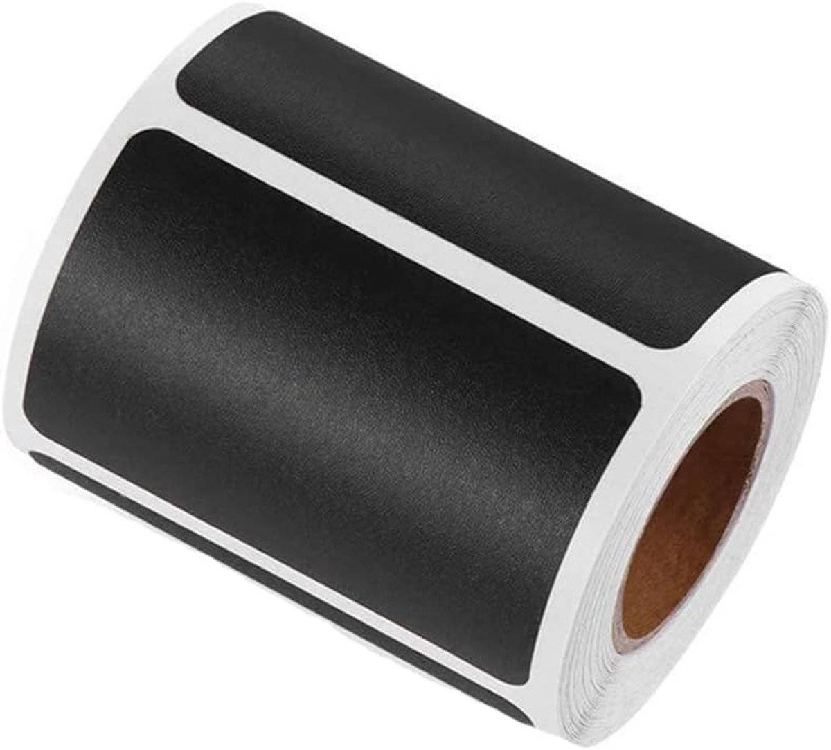 300 Stickers - Chalkboard Stickers - Chalk Sticker - Label Stickers - Labels - Kitchen Labels - Spice Stickers - 5.5 X 3.5 cm - Rectangle - Black - Removable - Reusable - For kitchen containers, storage boxes, offices, craft supplies