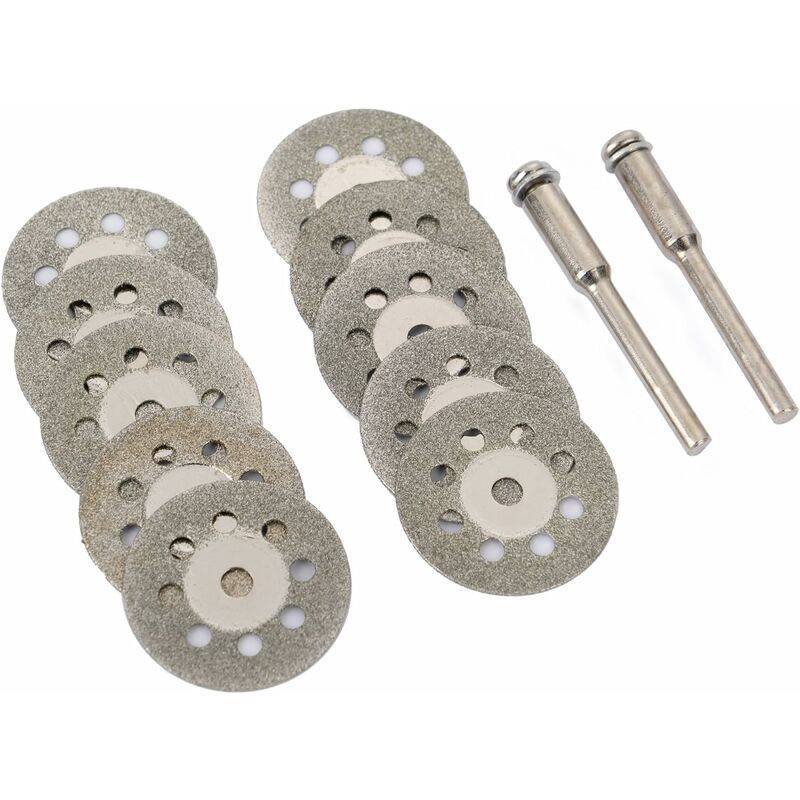 12 Pack 22Mm Mini Perforated Diamond Cutting Discs, Cutting Wheels, Shanks Ann Arbor