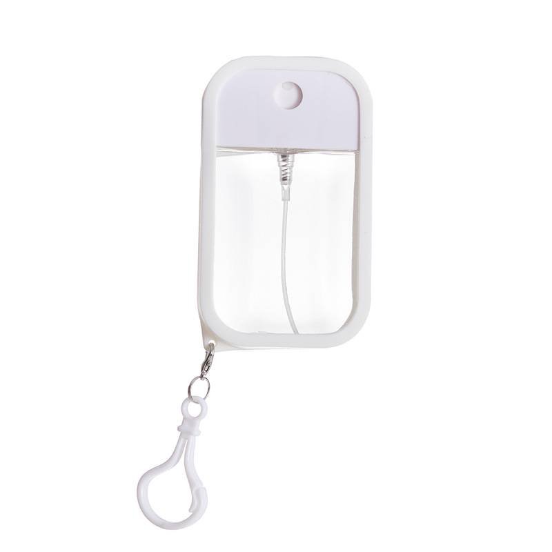 3-Pack Ultra-Slim 50ml Card-Style Travel Spray Bottle with White Silicone Sleeve - Portable ABS/PETG Refillable Hydration Sprayer