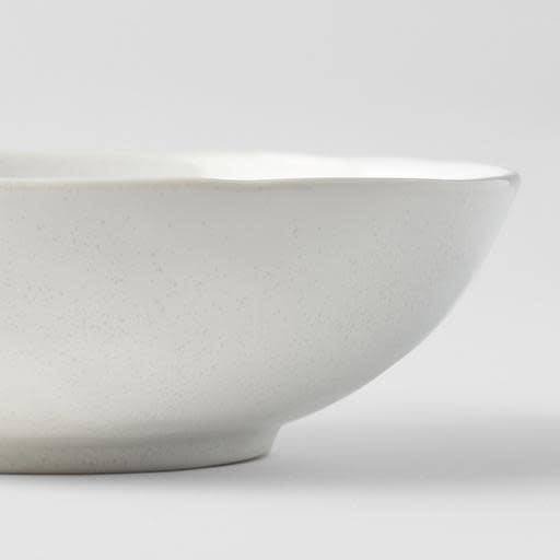 Bowl Oval 16cm Parchment White Glaze