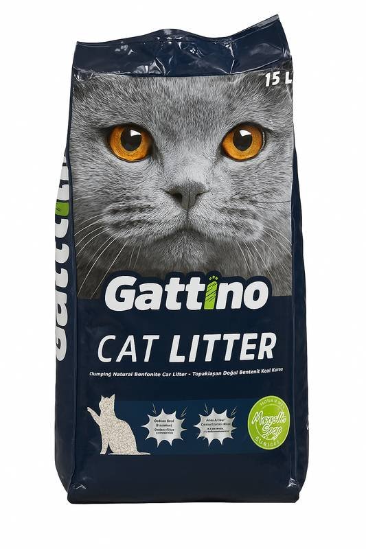 Gattino Natural Bentonite Cat Litter - Marseille Soap Scent, 15L