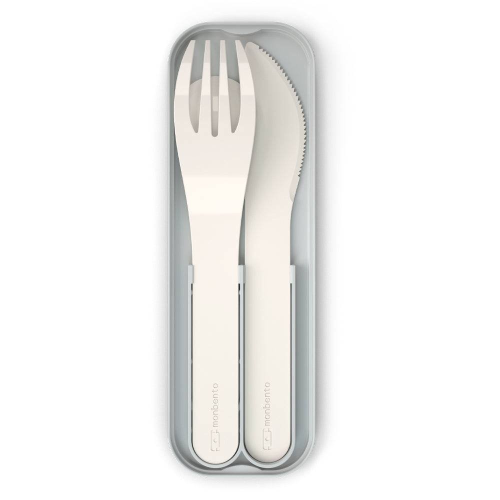 Monbento Mb Pocket Plastic Cutlery Set - Colour Natural