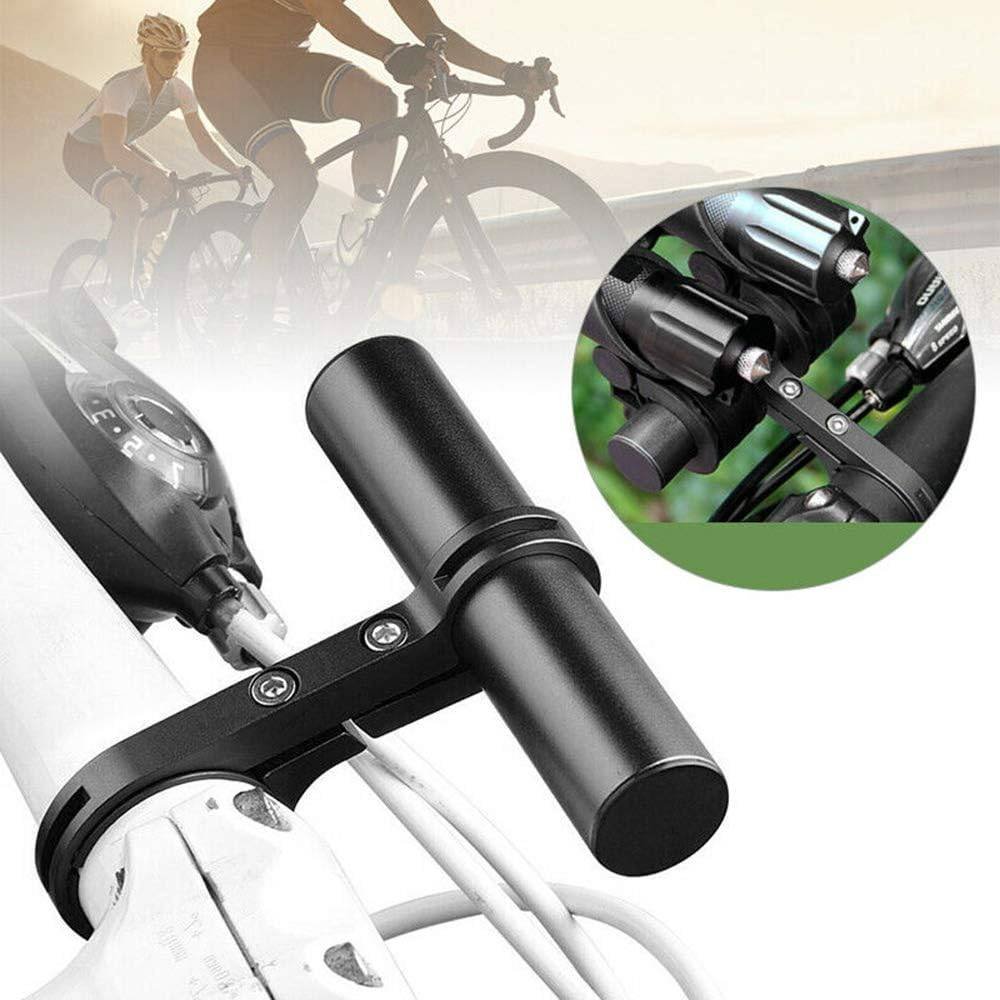 Bicycle handlebar extension mounting bracket with aluminum bracket