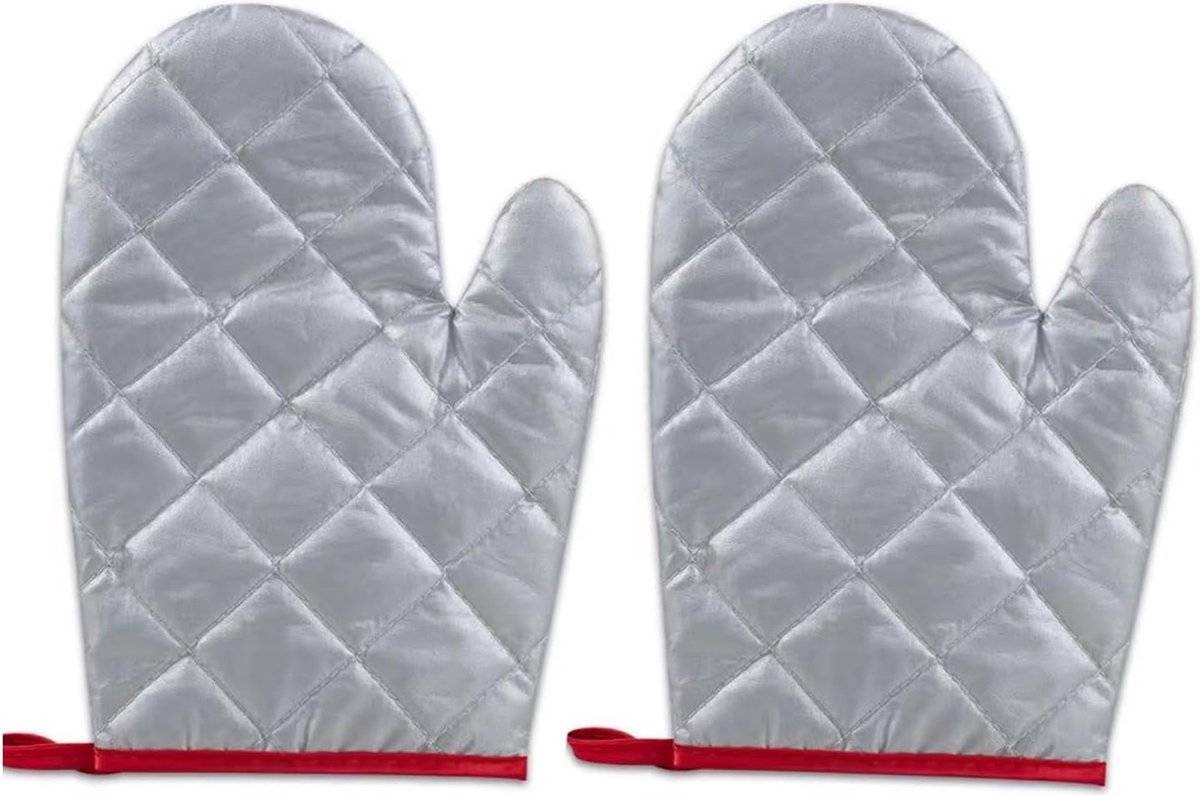 Ironing gloves for garment steamers, set of 4, flexible, steam-resistant, heat-resistant, waterproof, for garment steamers - Silver2