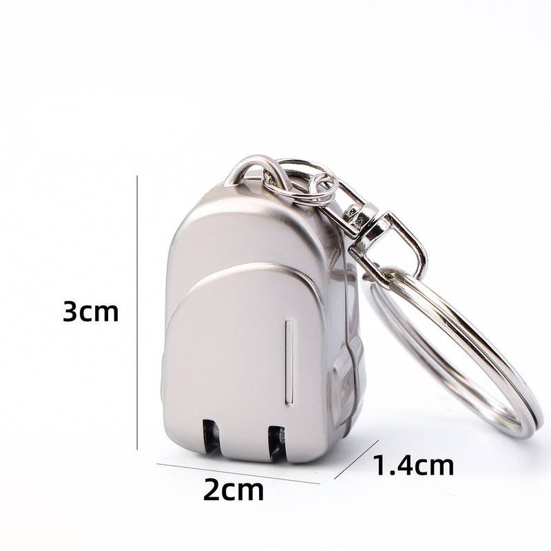 Small Backpack Style Champagne Gold Compact Folding Nail Clippers with Stainless Steel Blade and Keychain Design for Daily Use Local Standard Fit