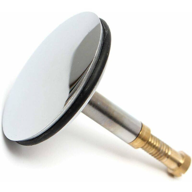 Universal Bathtub Plug Ø 43 Mm, Brass Drain Plug With Chrome-Plated Surface, Rustproof, For Regular Bathtub Drainage,