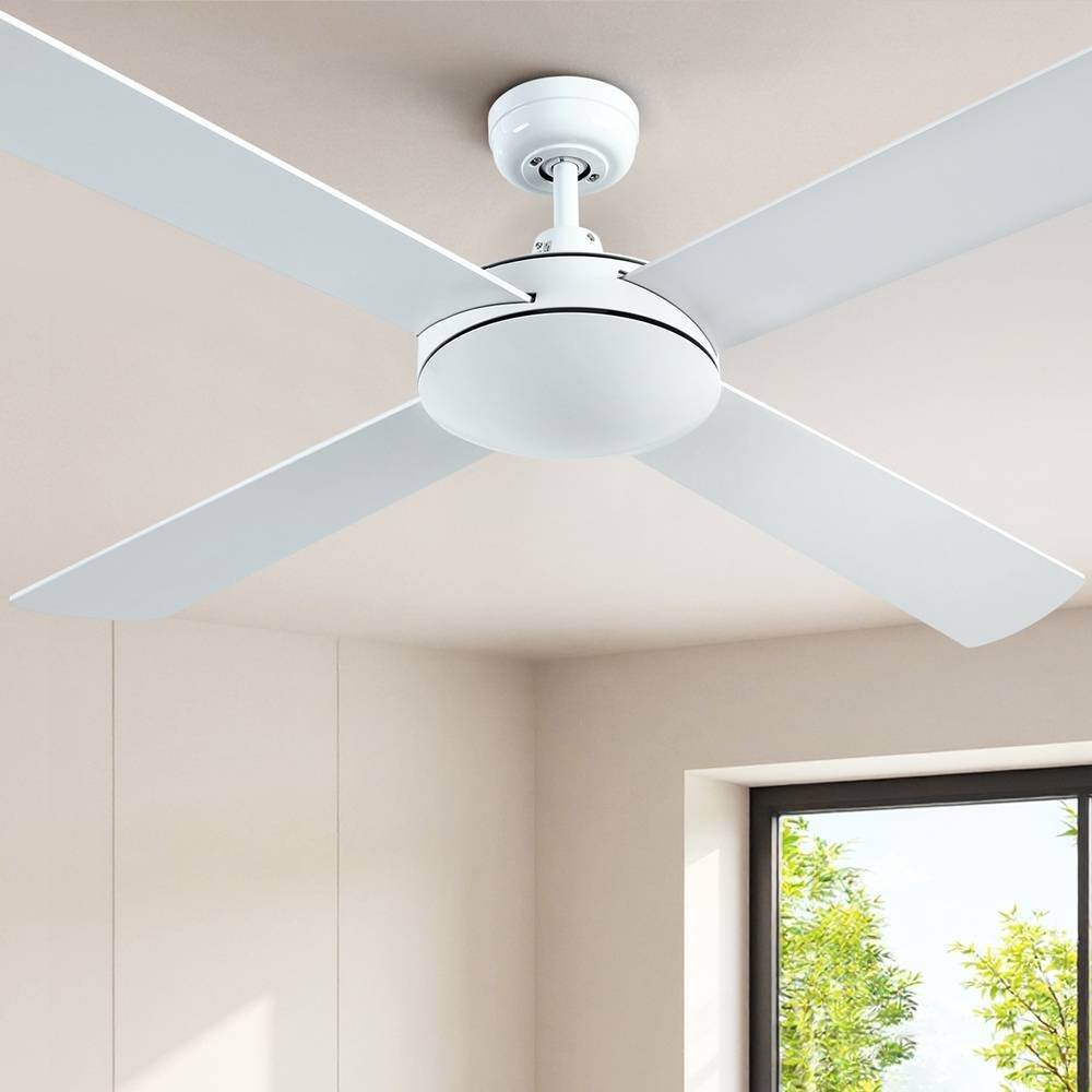 Devanti 52'' Ceiling Fan DC Motor 4 Blades w/Remote - White