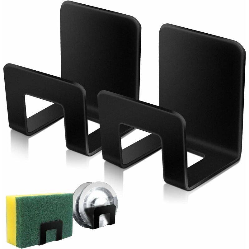 2 pcs Sponge Holders For Kitchen Sink,Premium Sus304 Stainless Steel Waterproof Sponge Holder Sink - Quick Drying