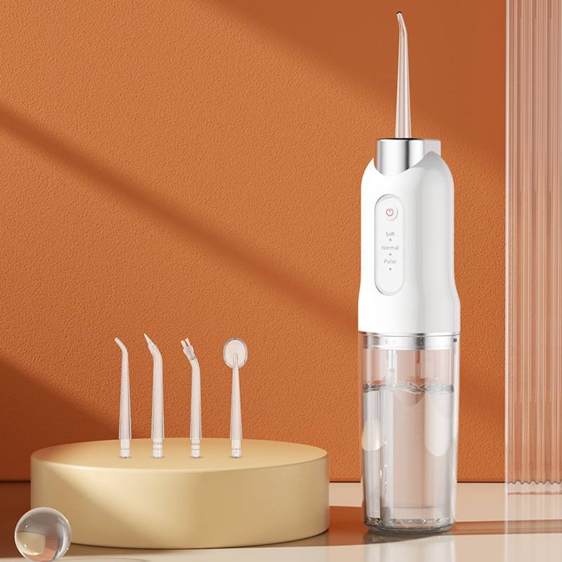 Portable Water Flosser - Electric Mouth and Teeth Cleaner for Home Use 1 Piece White