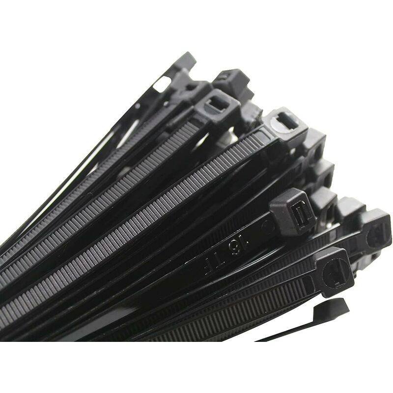 Cable Tie 200 X 2.5 Mm, Cable Tie, Rilsan Nylon Cable Ties, Cable Ties 200 Mm, Black, Pack Of 1000 Pieces.