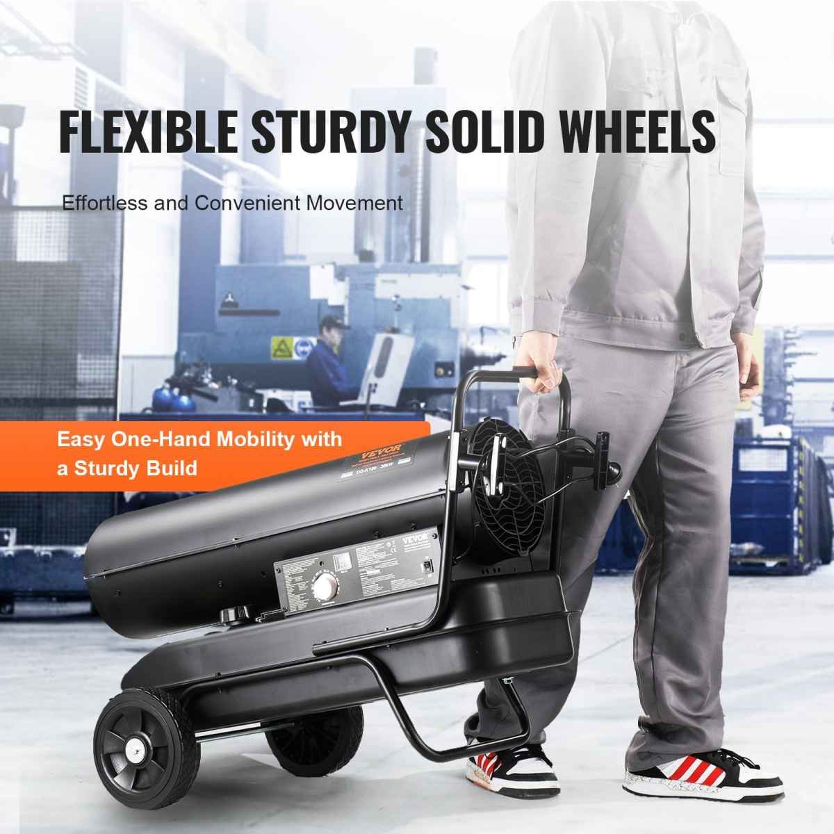 100000Btu Kerosene/Diesel Forced Air Torpedo Space Heater with Thermostat