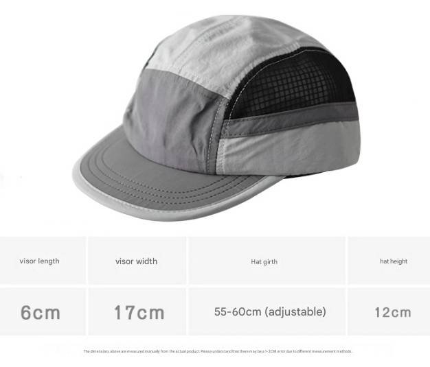 Grey UPF 50+ Quick-Dry Outdoor Sun Hat with Breathable Mesh - Lightweight Adjustable Cap for Hiking, Camping and Fishing in the Australian Sun