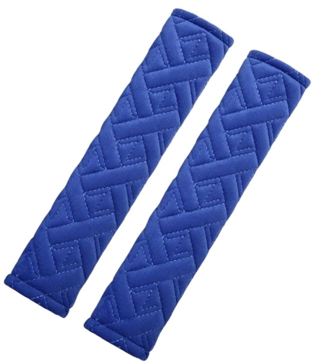 Universal seat belt protector - Soft and comfortable shoulder protector for the seat belt - (blue)