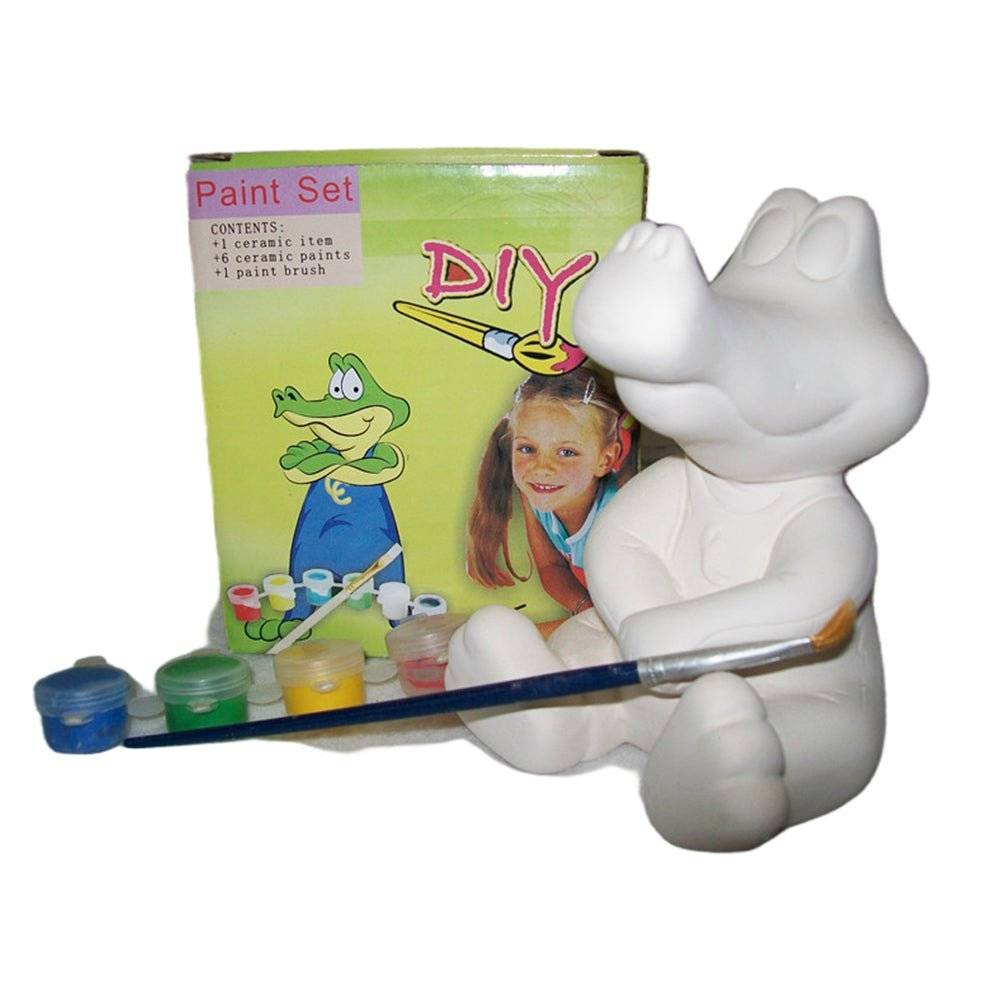 2x Crocodile DIY painting sets