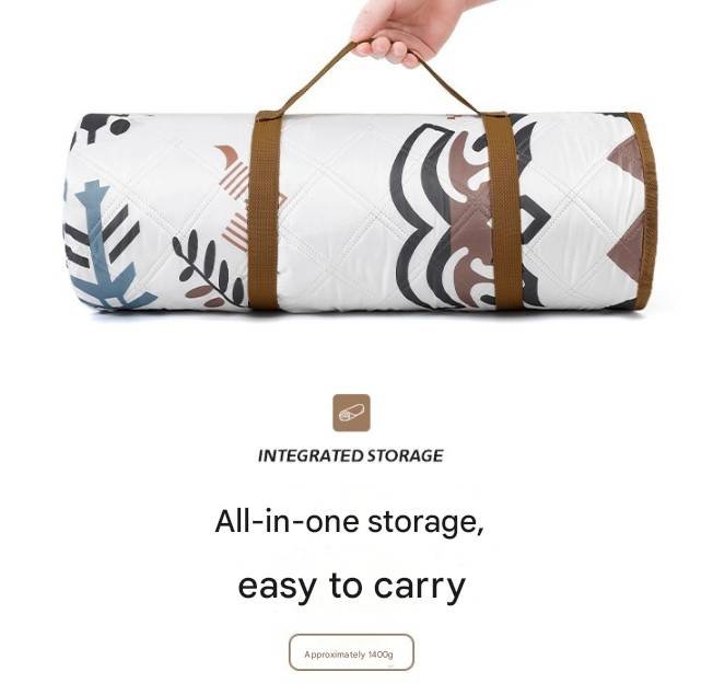 Seattle Extra Large 200x200cm Waterproof Picnic Mat - Portable Thickened Oxford Cloth Outdoor Camping Blanket for Beach, Parks and Family Outings